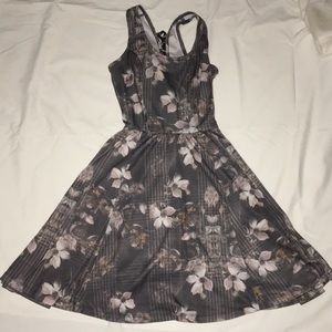 Floral Grey Dress